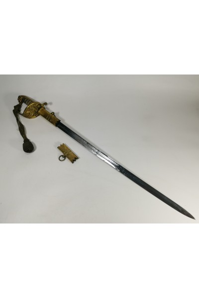 Greek Naval Officer's Sword 19th–20th Century Without Sheath