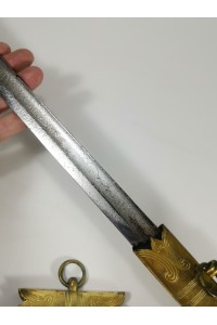 Greek Naval Officer's Sword 19th–20th Century Without Sheath