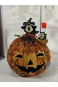 Disney Traditions Jim Shore “A Spellbinding Halloween” Minnie Mouse with Pumpkin & Figaro