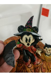 Disney Traditions Jim Shore “A Spellbinding Halloween” Minnie Mouse with Pumpkin & Figaro