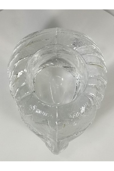 Kosta Boda Art Glass Head Sculpture Paperweight Tealight Holder Votive Candle Holder