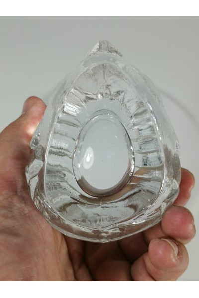 Kosta Boda Art Glass Head Sculpture Paperweight Tealight Holder Votive Candle Holder