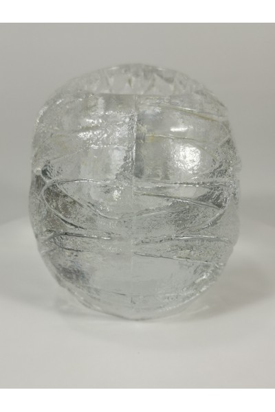 Kosta Boda Art Glass Head Sculpture Paperweight Tealight Holder Votive Candle Holder