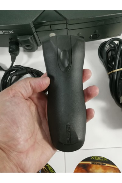 Original Xbox PAL Λειτουργική Κονσόλα με Χειριστήριο, Παιχνίδια & DVD Playback Kit