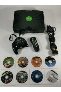 Original Xbox PAL Λειτουργική Κονσόλα με Χειριστήριο, Παιχνίδια & DVD Playback Kit
