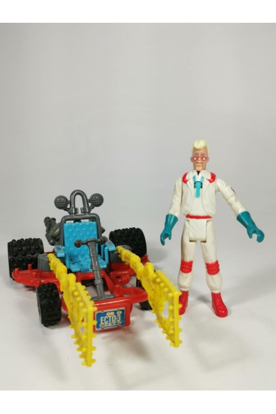 80s Collectible Lot Ghostbusters by Kenner Action Figure Egon Spengler & Vehicle Ecto-3