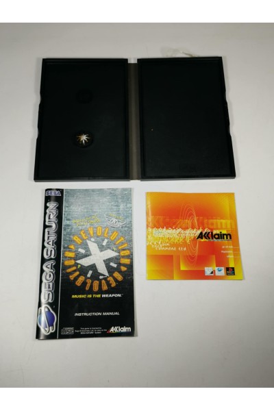 Revolution X Sega Saturn PAL ONLY CASE + Manual WITHOUT GAME