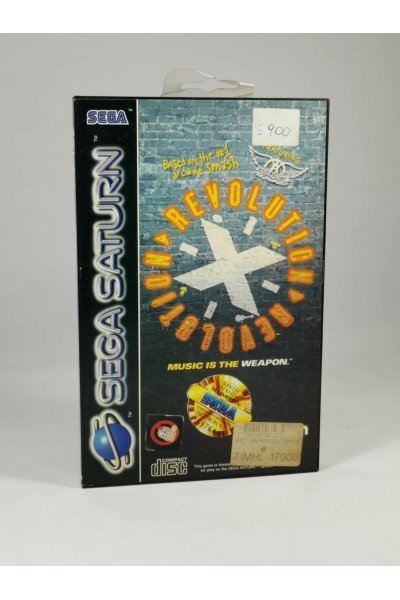 Revolution X Sega Saturn PAL Μόνο θήκη + Manual Χωρίς το Παιχνίδι