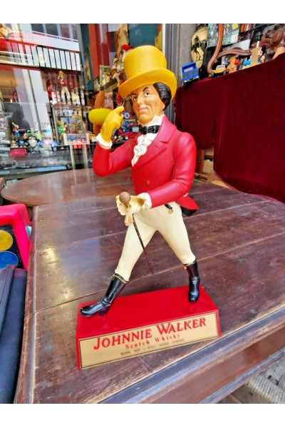 Vintage Johnnie Walker Advertising Figure Collectible Whisky Bar Display