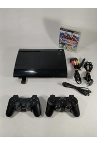 PlayStation 3 Slim με 2 Χειριστήρια + PES 2010 + Όλα τα Καλώδια (Μεταχειρισμένο)