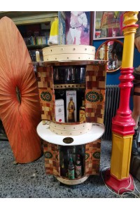 Vintage Περιστρεφόμενο Mini Bar Cabinet 70s Retro Design