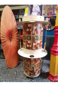 Vintage Rotating Mini Bar Cabinet – 70s Retro Design