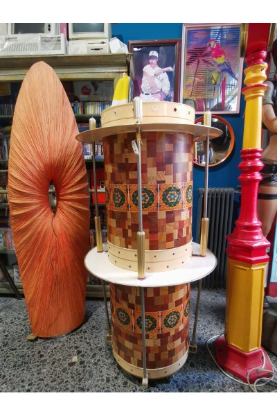 Vintage Rotating Mini Bar Cabinet – 70s Retro Design