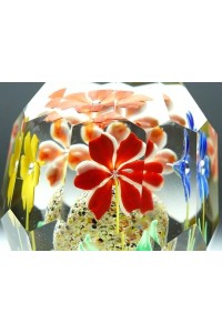 Vintage Διακοσμητικό Presse Papier Paperweight με Λουλούδια