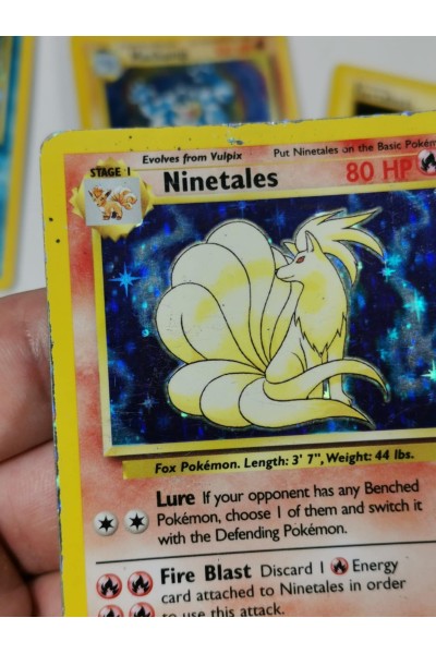 Pokemon Cards Used Vintage 1999 Holo & Rare Wizards of the Coast