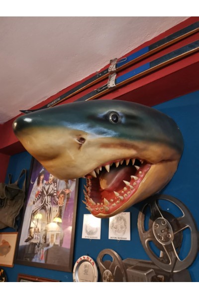Life-Size Shark Head Prop JAWS Wall-Mounted Display Movie Prop