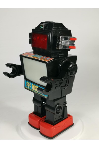 Vintage TV Robot Πλαστικό Ρομπότ Ιαπωνικό 1978 με Μπαταρίες Μη Λειτουργικό της HC Horikawa / SH T.