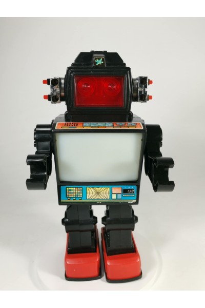 Vintage TV Robot Πλαστικό Ρομπότ Ιαπωνικό 1978 με Μπαταρίες Μη Λειτουργικό της HC Horikawa / SH T.