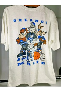 90s Κοντομάνικη Μπλούζα XL με τα Looney Tunes Μπασκετική Ομάδα Orlando Magic