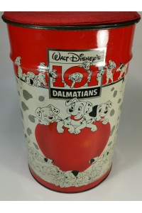 Disney 101 Dalmatians Vintage Metal Storage Stool Made in Italy