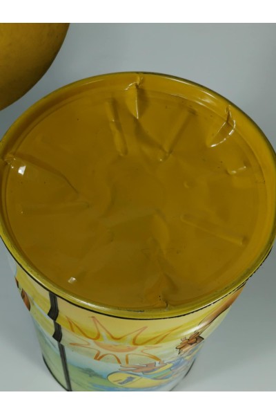 Nesquik Vintage Advertising Metal Storage Stool