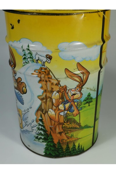 Nesquik Vintage Advertising Metal Storage Stool