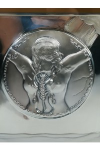 Salvador Dalí La Fecundidad Sterling Silver Relief Plaque 2202/6800 with CΟA