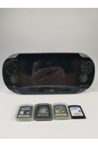 Sony PS Vita PCH-1004 OLED + 4 Games + 8 GB Memory Card + After Market Charger