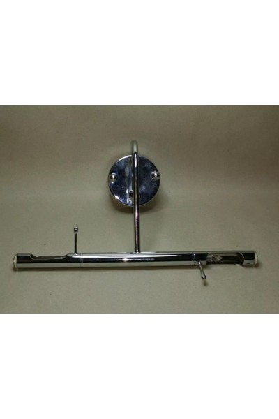 Inox Φωτιστικό Απλίκα Τοίχου με Περιστρεφόμενο Φωτισμό