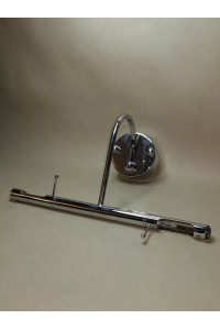 Inox Φωτιστικό Απλίκα Τοίχου με Περιστρεφόμενο Φωτισμό