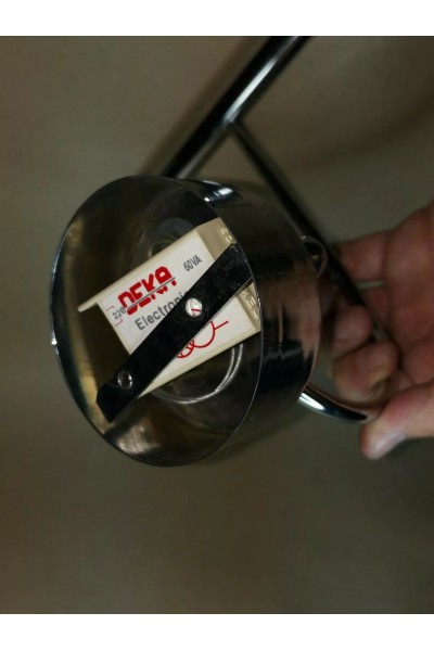 Inox Φωτιστικό Απλίκα Τοίχου με Περιστρεφόμενο Φωτισμό