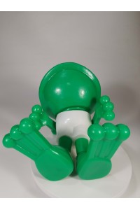 Vintage Soviet Plastic Frog Figure 28 cm 1970s Collectible Toy