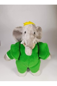 Vintage Collectible Plush Doll Babar the King of Elephants 34cm by GUND