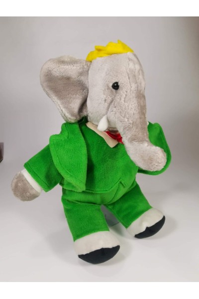 Vintage Collectible Plush Doll Babar the King of Elephants 34cm by GUND