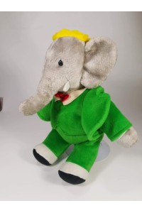 Vintage Collectible Plush Doll Babar the King of Elephants 34cm by GUND