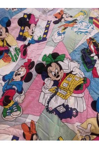 Vintage Πάπλωμα Walt Disney Minnie Mouse 80s  200x160 εκ. Για Μονό & Ημιδιπλο Στενό Κρεβάτι