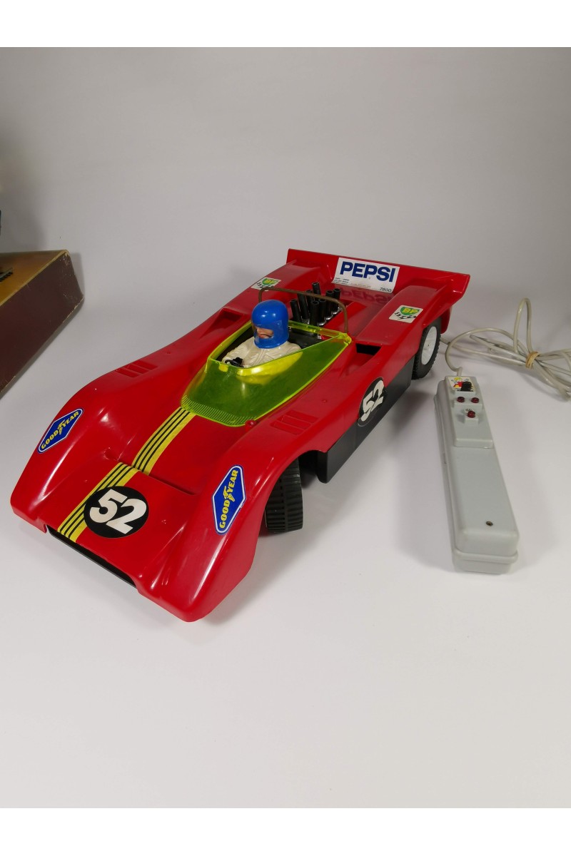Vintage Mister P McLaren Racing Car with Wired Controller For Repair or Parts
