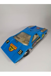 Set of 2 Vintage RC Cars Thunder Car & Radiocomandati Reel 45 Police For Repair or Display