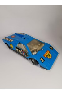 Σετ 2 Vintage Τηλεκατευθυνόμενα Thunder Car & Radiocomandati Reel 45 Police Για Επισκευή ή Συλλογή