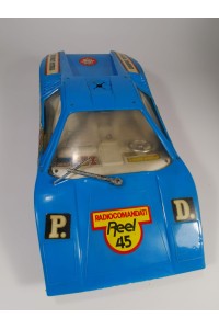 Set of 2 Vintage RC Cars Thunder Car & Radiocomandati Reel 45 Police For Repair or Display