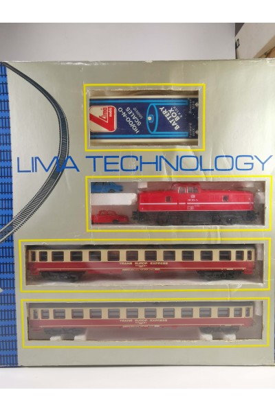 Vintage LIMA HO Scale Technology Security Block Train Set TEE Trans Europ Express Complete with Box