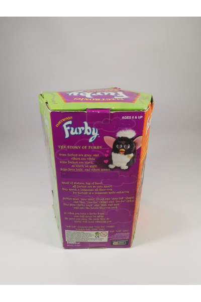 Vintage Furby 1998 Tiger White / Grey Eyes Model 70-800 NIB Αδοκίμαστο