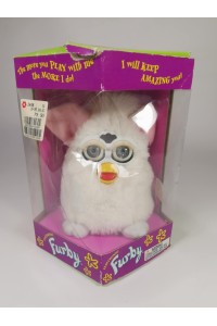 Vintage Furby 1998 Tiger White / Grey Eyes Model 70-800 NIB Αδοκίμαστο
