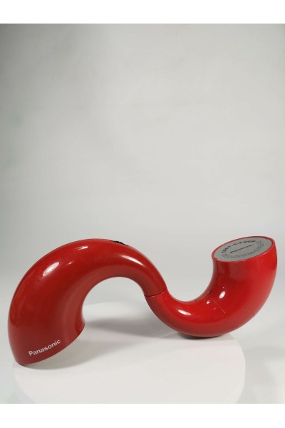 Vintage Red Panasonic Toot-A-Loop AM Radio For Repair or Display