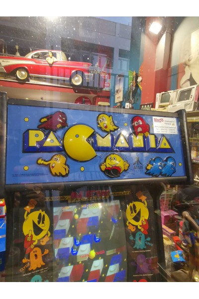 Vintage Συλλεκτικό Αυθεντικό Arcade Cabinet PAC-MANIA Atari / Namco Λειτουργικό  Pac-Man