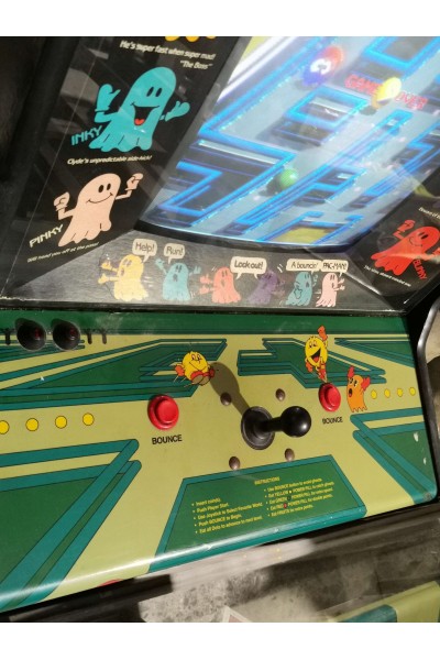 Vintage Συλλεκτικό Αυθεντικό Arcade Cabinet PAC-MANIA Atari / Namco Λειτουργικό  Pac-Man