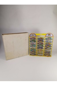 Vintage Συλλεκτικό Display MIRA με 24 Μεταλλικά Αυτοκινητάκια Rally Die Cast