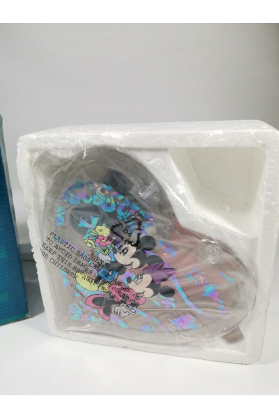 Vintage Disney Musical Jewelry Box Καρδιά Mickey & Minnie με Κουτί Δοκιμασμένο και Λειτουργικό