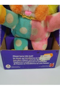 Vintage Λούτρινο Συλλεκτικό Popples Clown της Mattel με Κουτί