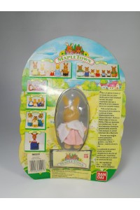 Maple Town Patty Rabbit Figure Bandai 1986 Vintage Sealed Card